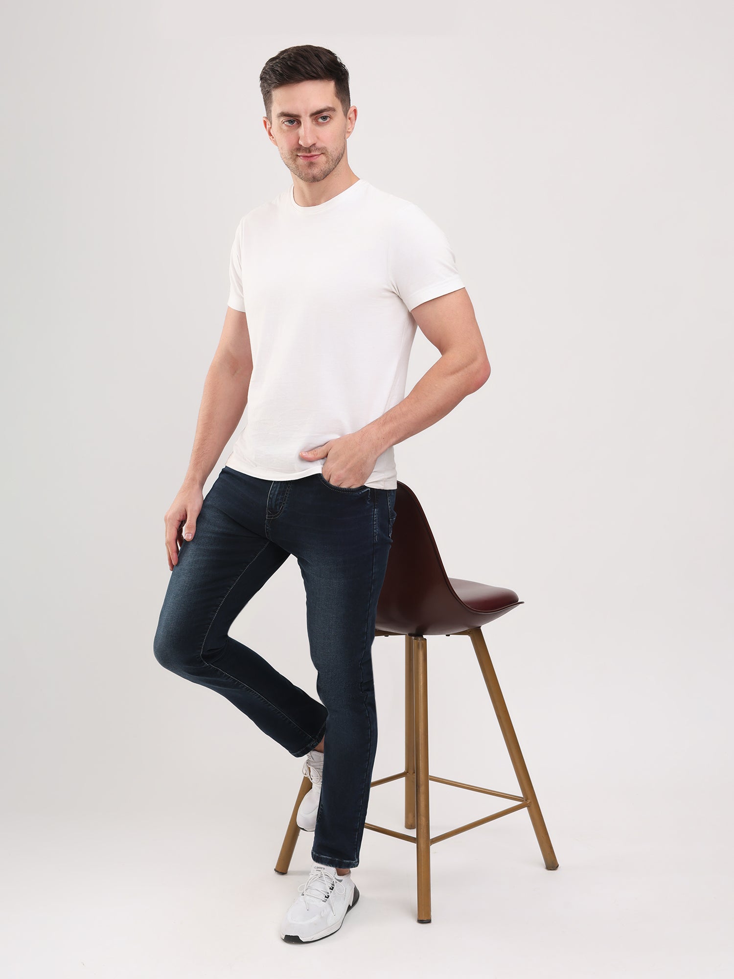 Men Blue Narrow Fit Denim