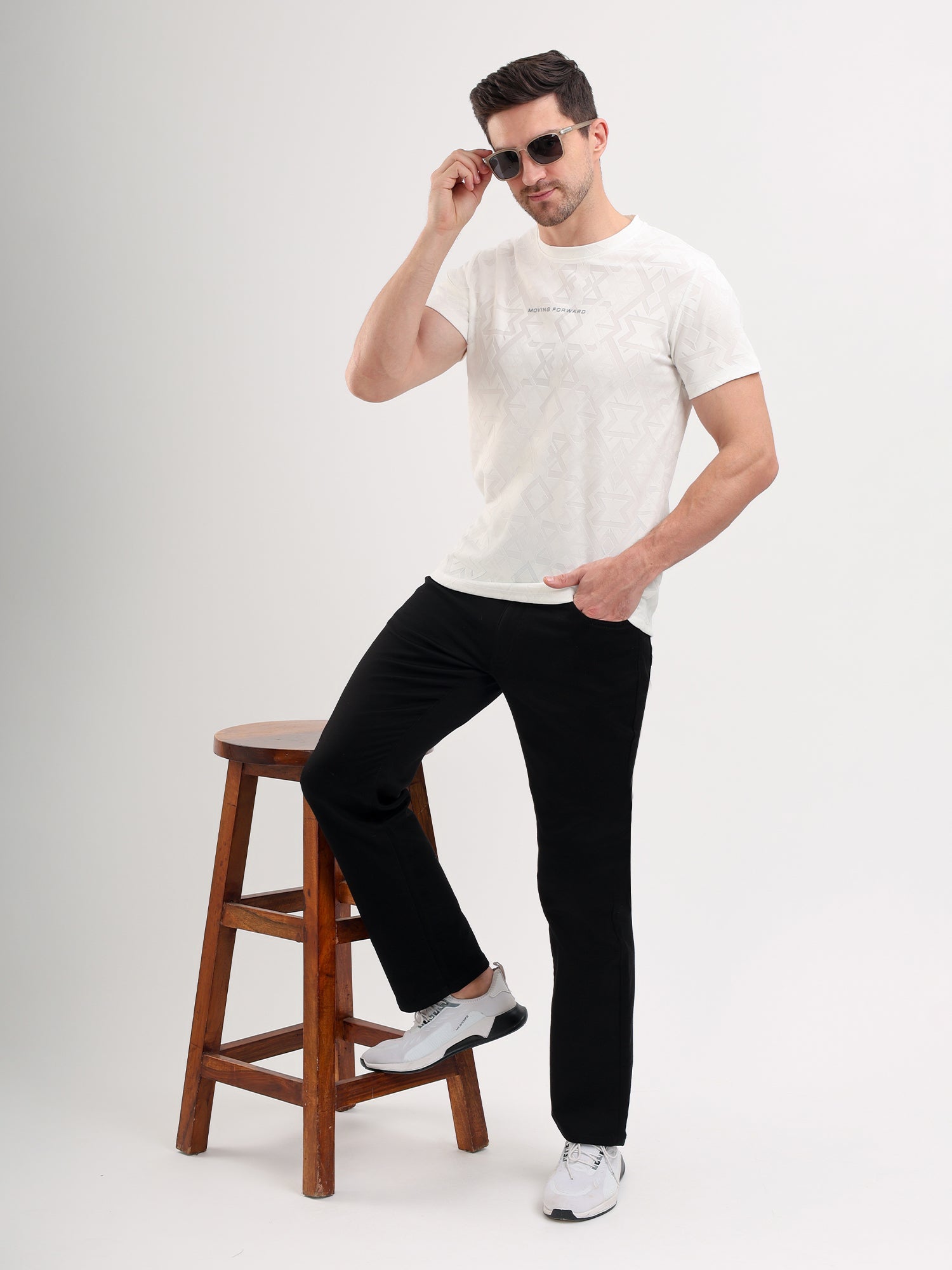 Sparky Men Comfort Fit Solid Jeans | Stretch Denim | Trendy Men All Season Black