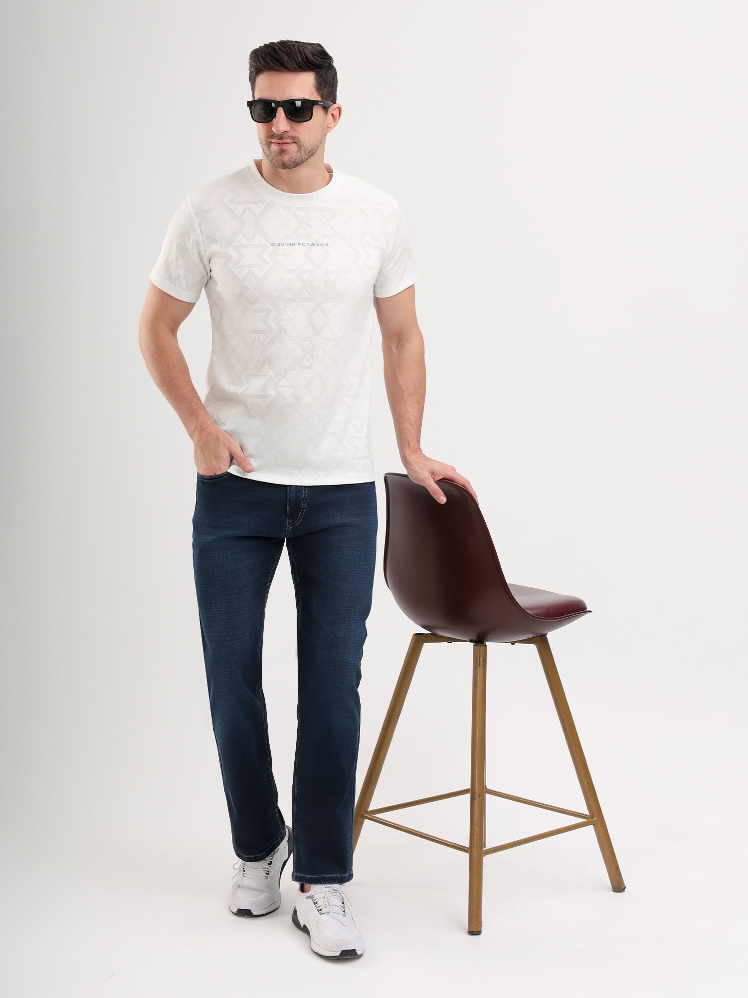 Sparky Men Comfort Fit Solid Jeans | Stretch Denim | Trendy Men All Season Blue