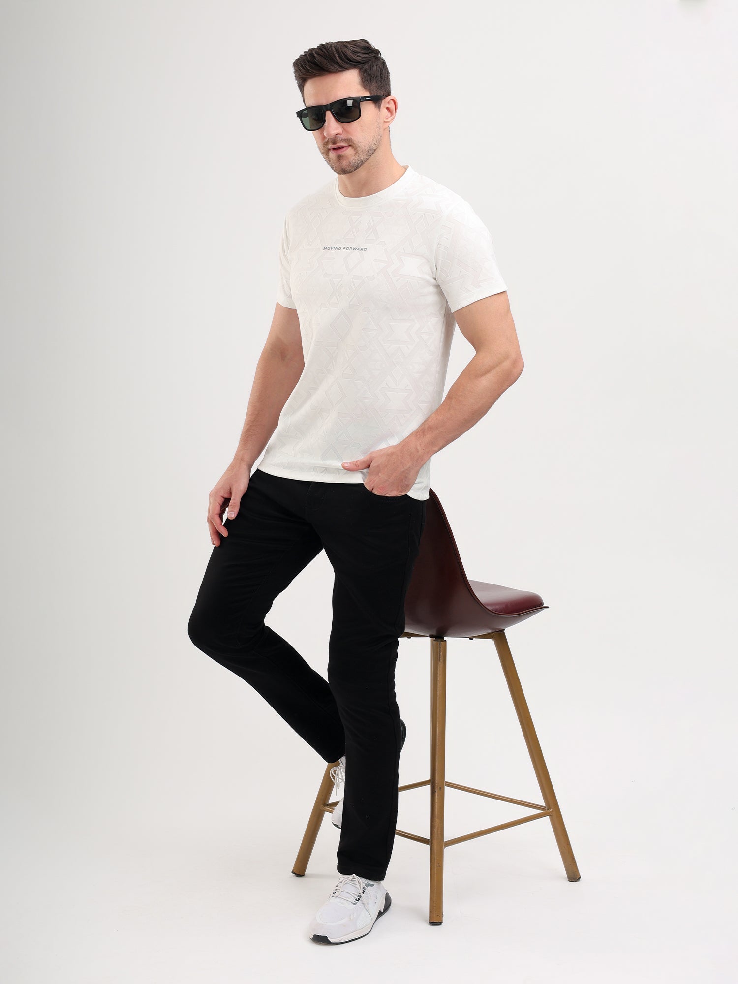 Sparky Men Slim Fit Solid Jeans | Stretch Denim | Trendy Men All Season Black