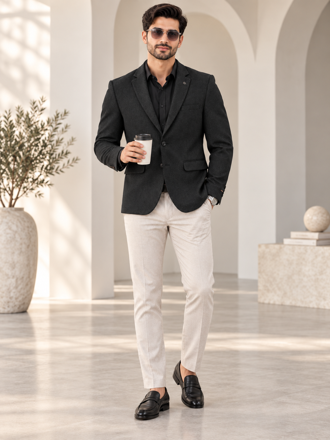 Men’s Premium Stylish Blazer Classic Single-Breasted Blazer