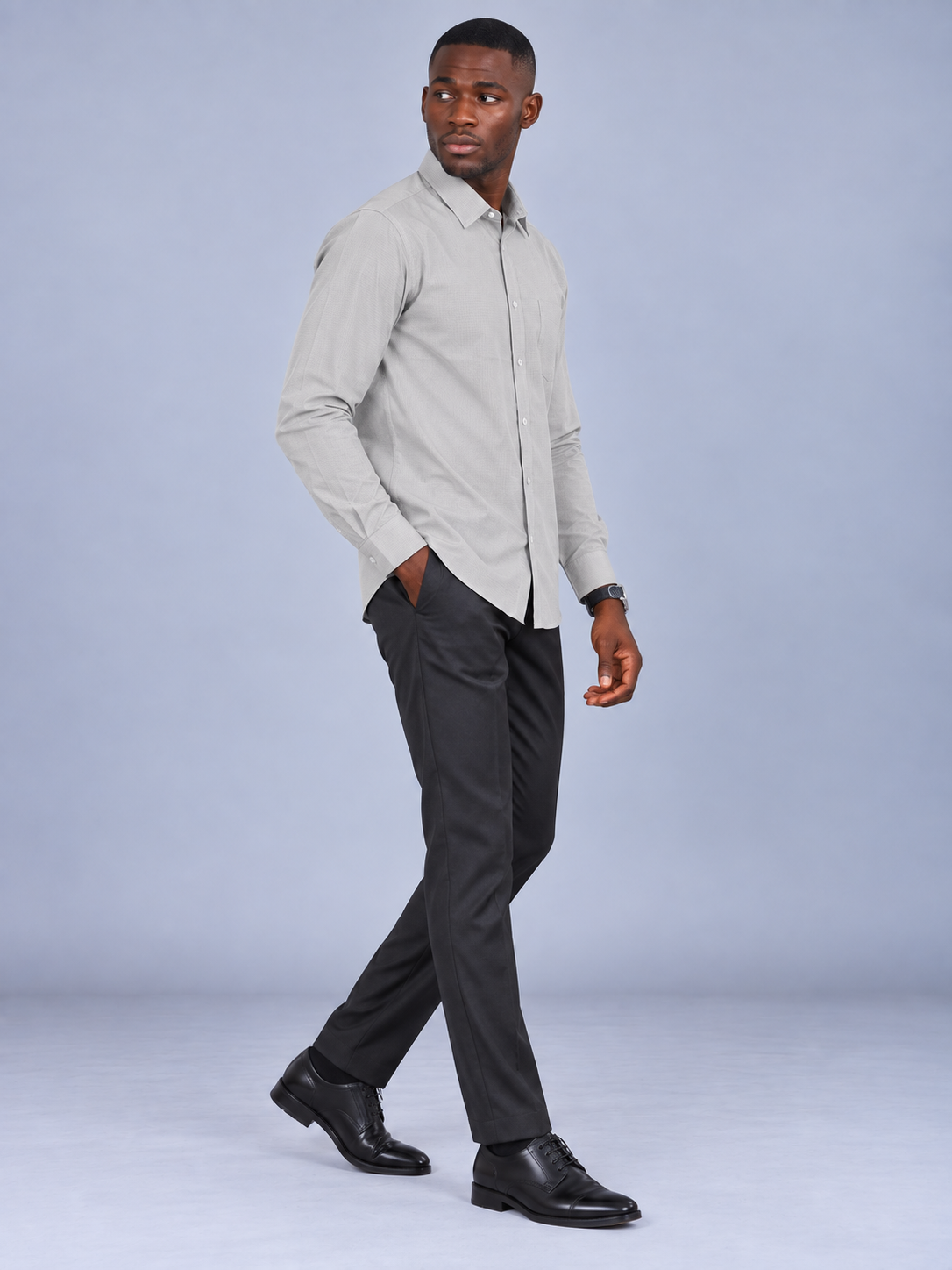 Men`s Grey Colour Premium Shirt
