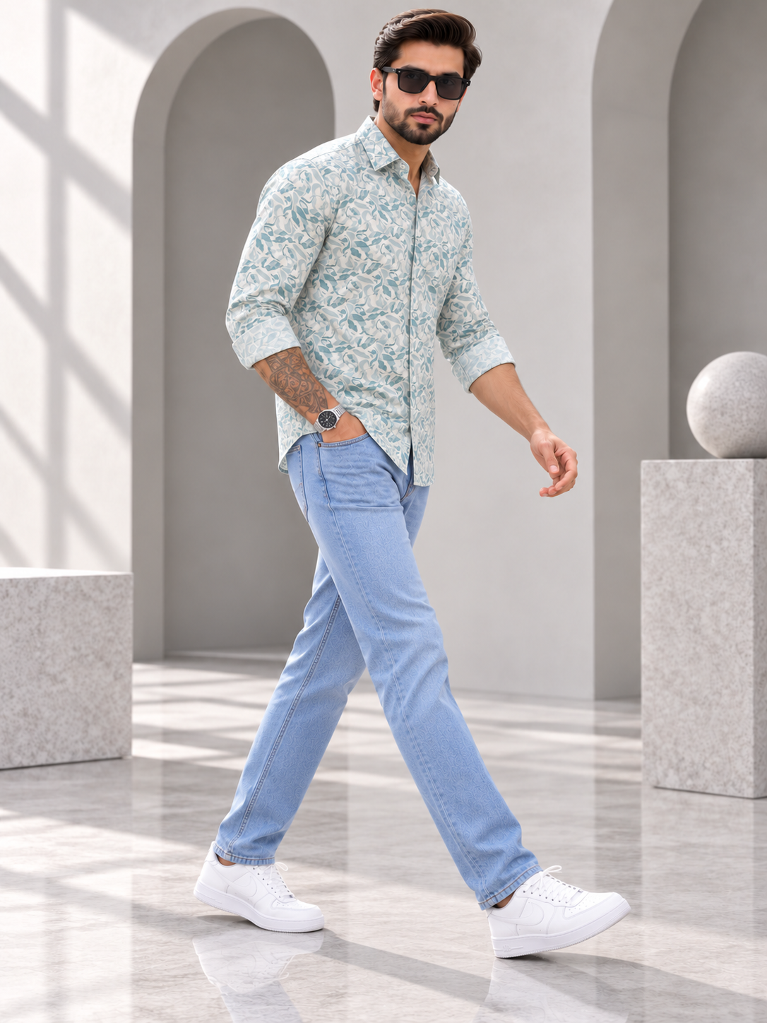 Men’s Premium Printed Formal Shirt