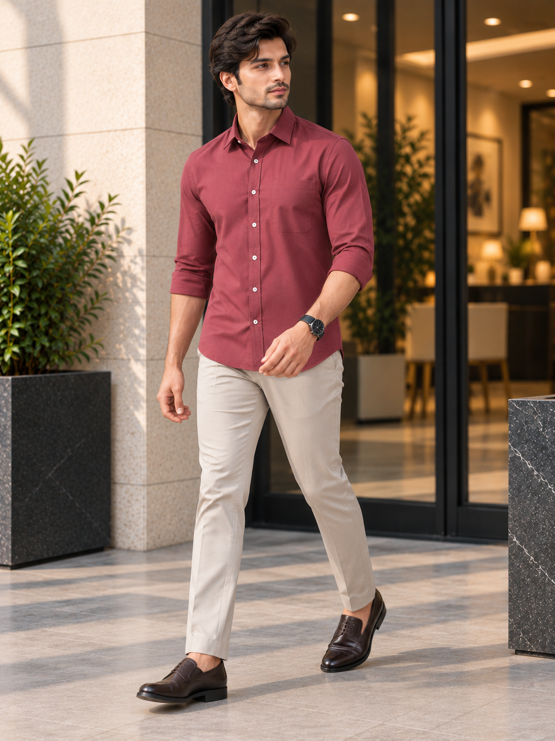 Men’s Premium Plain Full Sleeve Formal Shirt