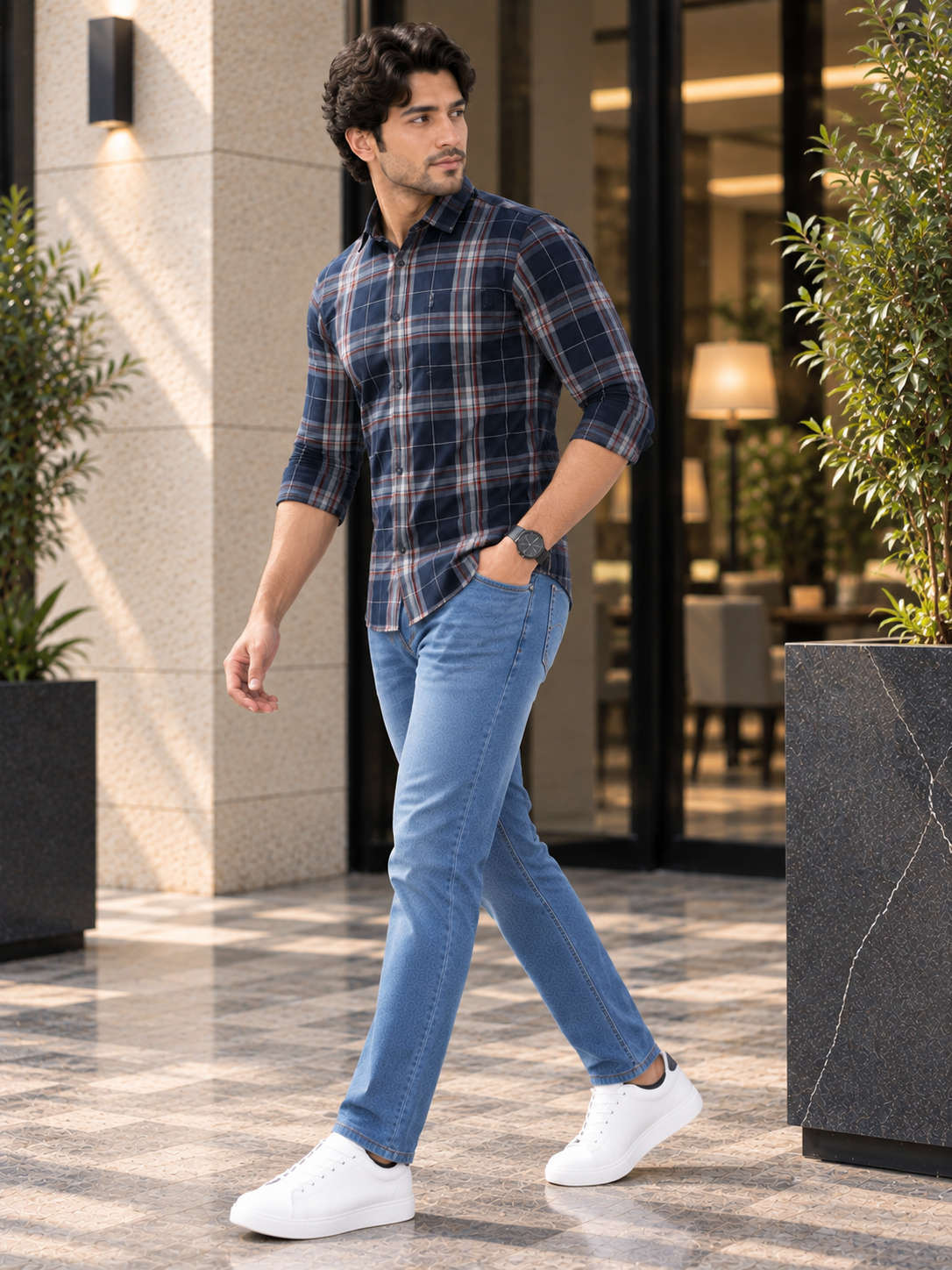 Men’s Premium Checked Full Sleeve Casual Shirt