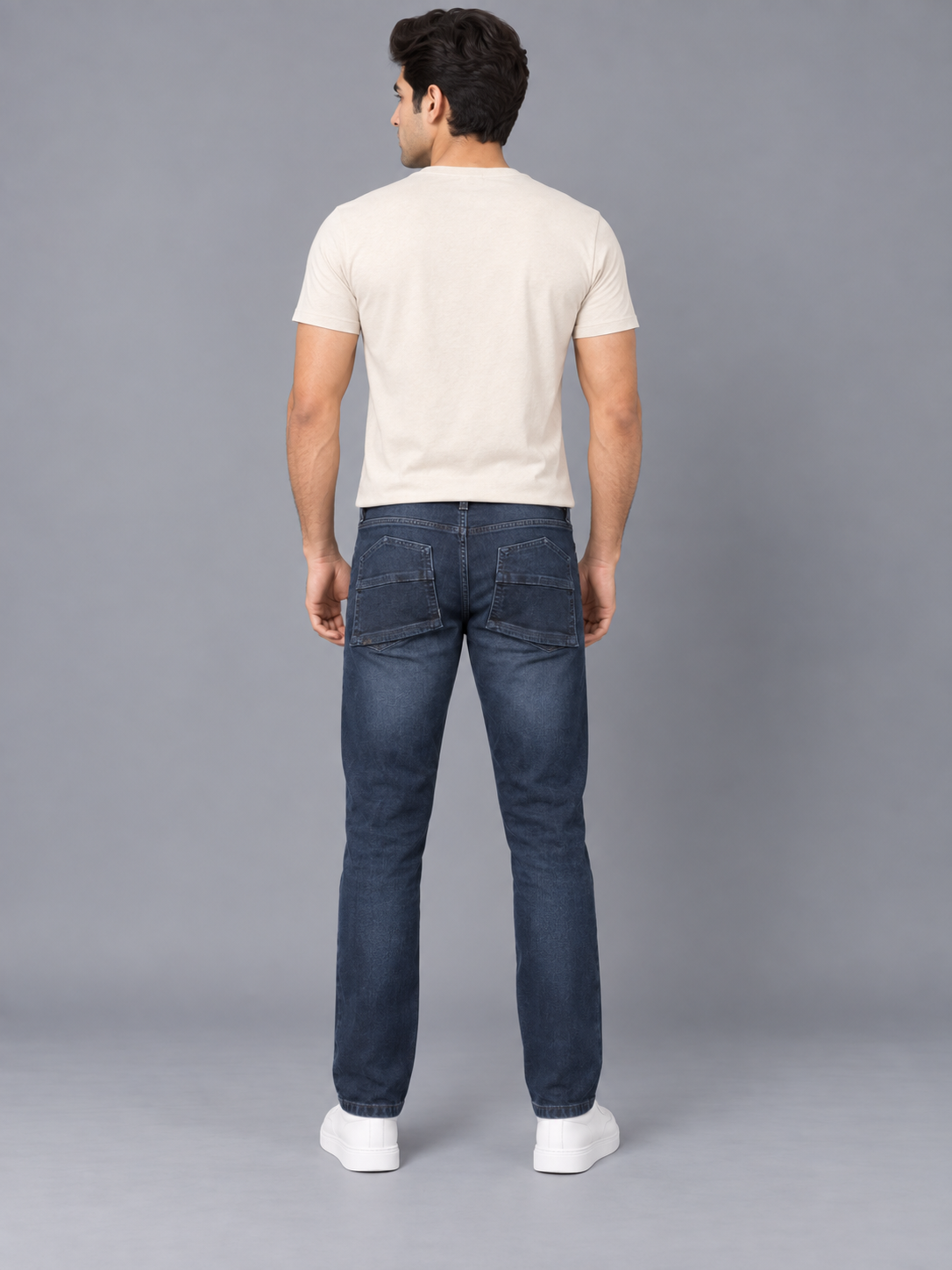 Men’s Premium Dark Blue colour Regular Fit Denim Jeans