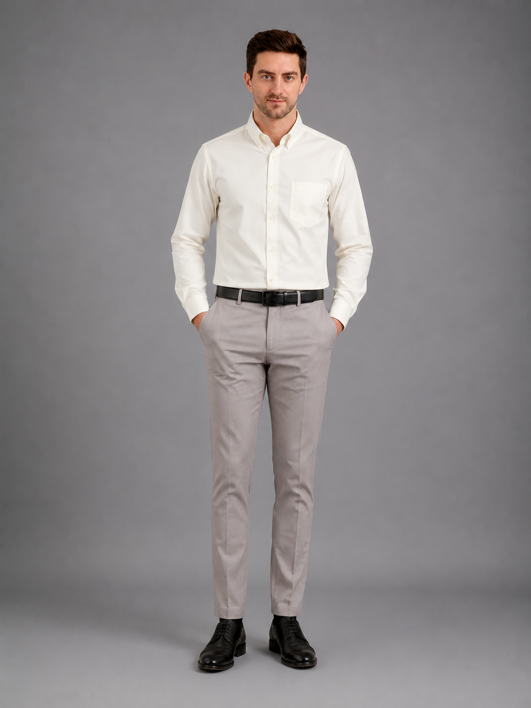 Men Full Sleeve's | Formal Cotton Shirt | Regular Fit | Fawn Color
