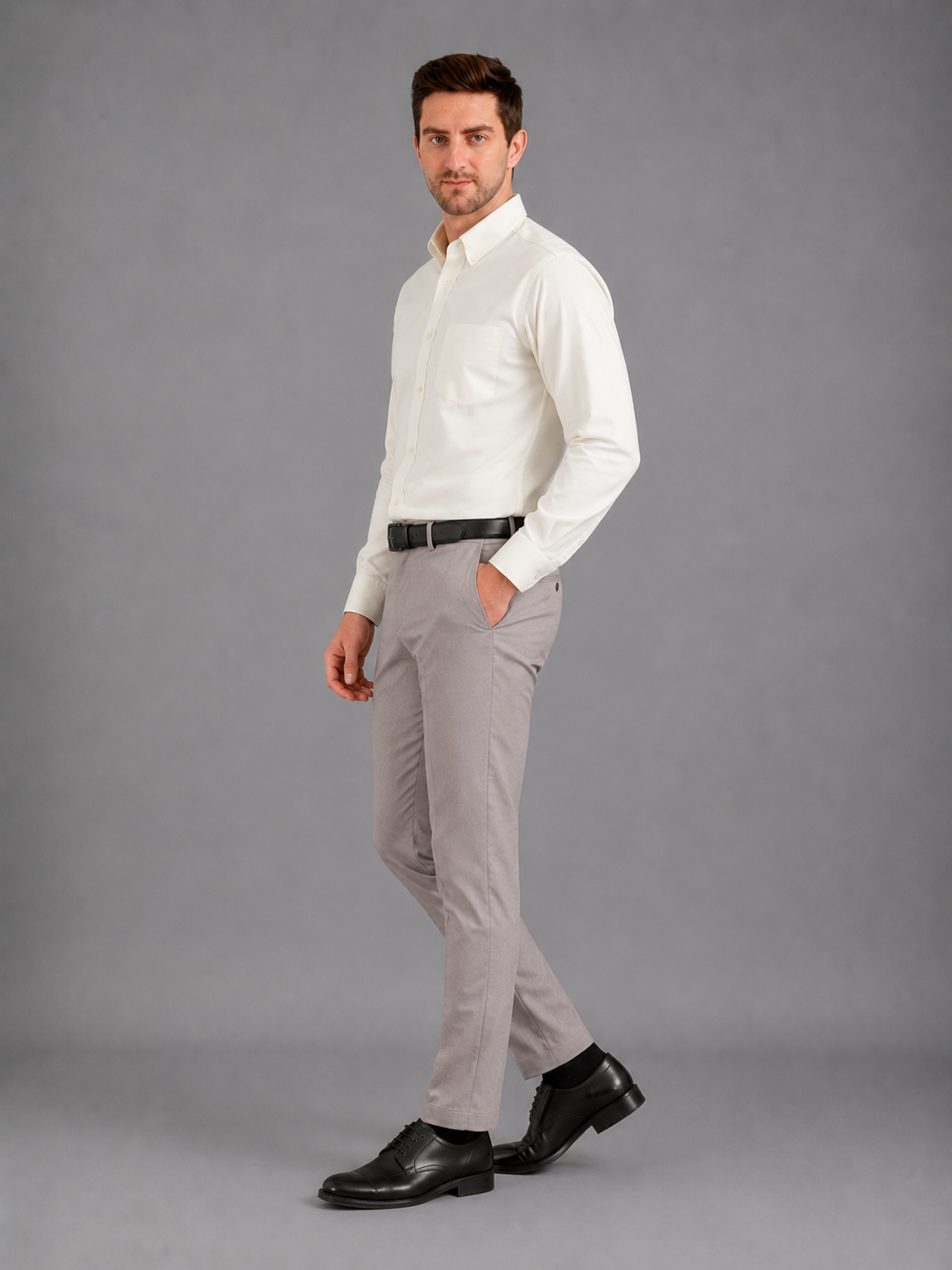 Men Full Sleeve's | Formal Cotton Shirt | Regular Fit | Fawn Color