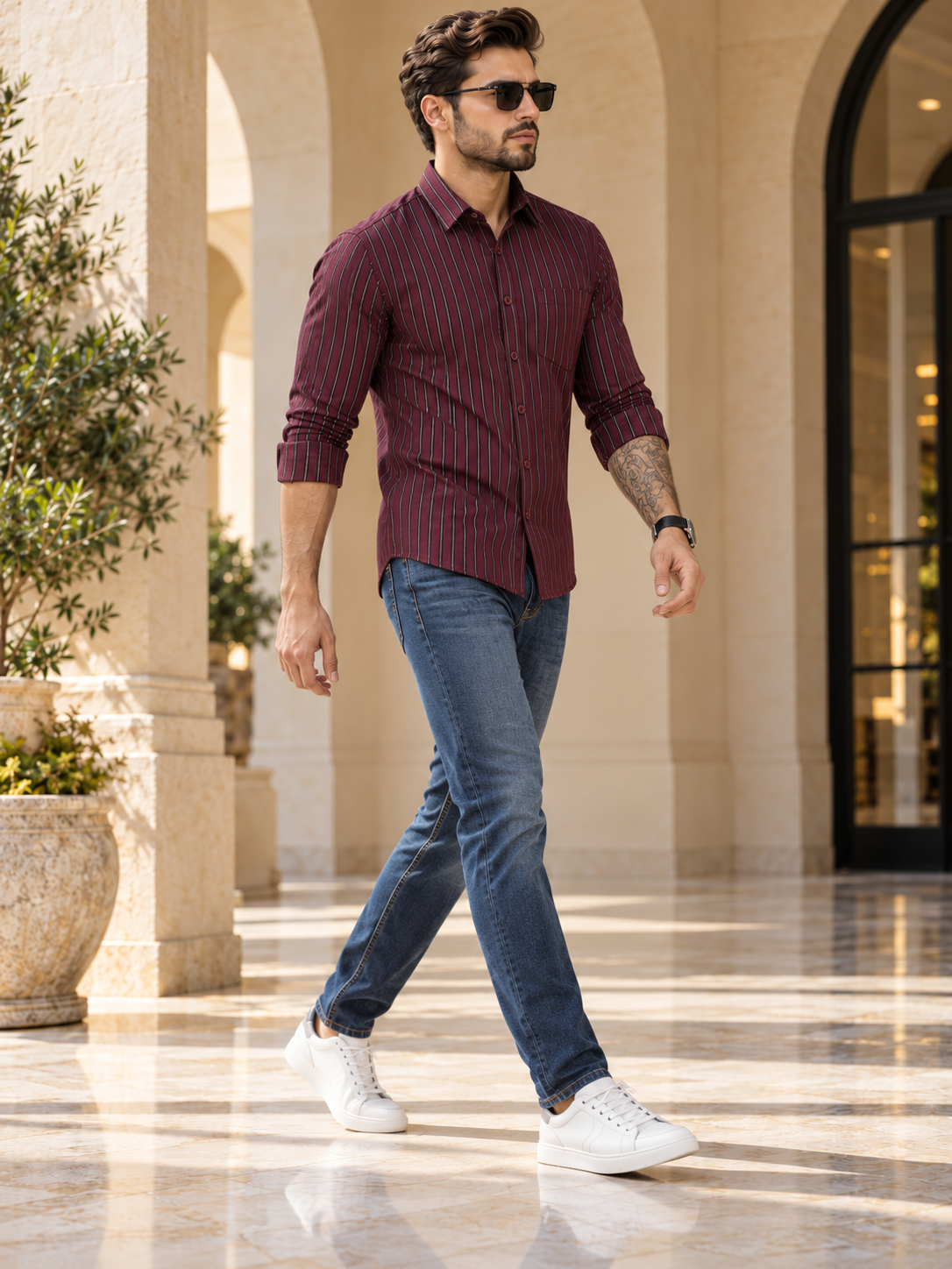 Men Regular Fit Full Sleeve Casual Shirt