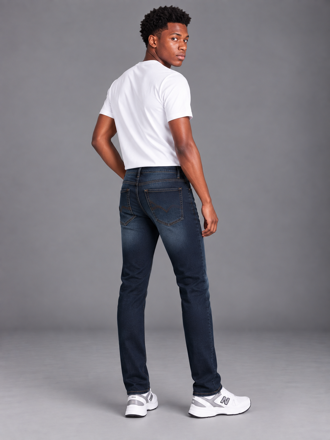 Men's Classic Narrow Fit Denim Jeans | Comfortable Everyday Jeans