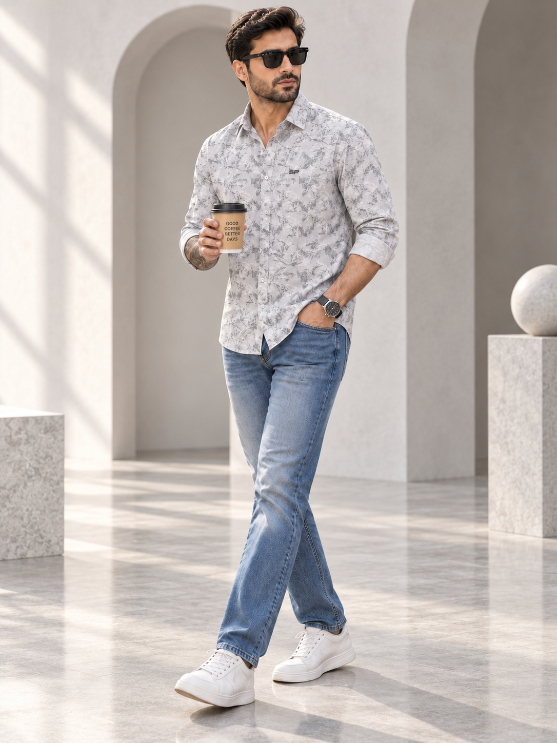 Men’s Premium Full Sleeve Printed Casual Shirt