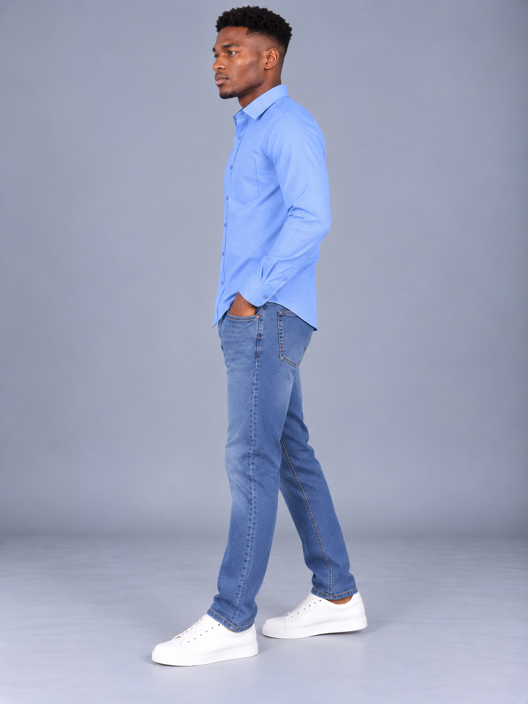 Men's Primium Blue Shirt