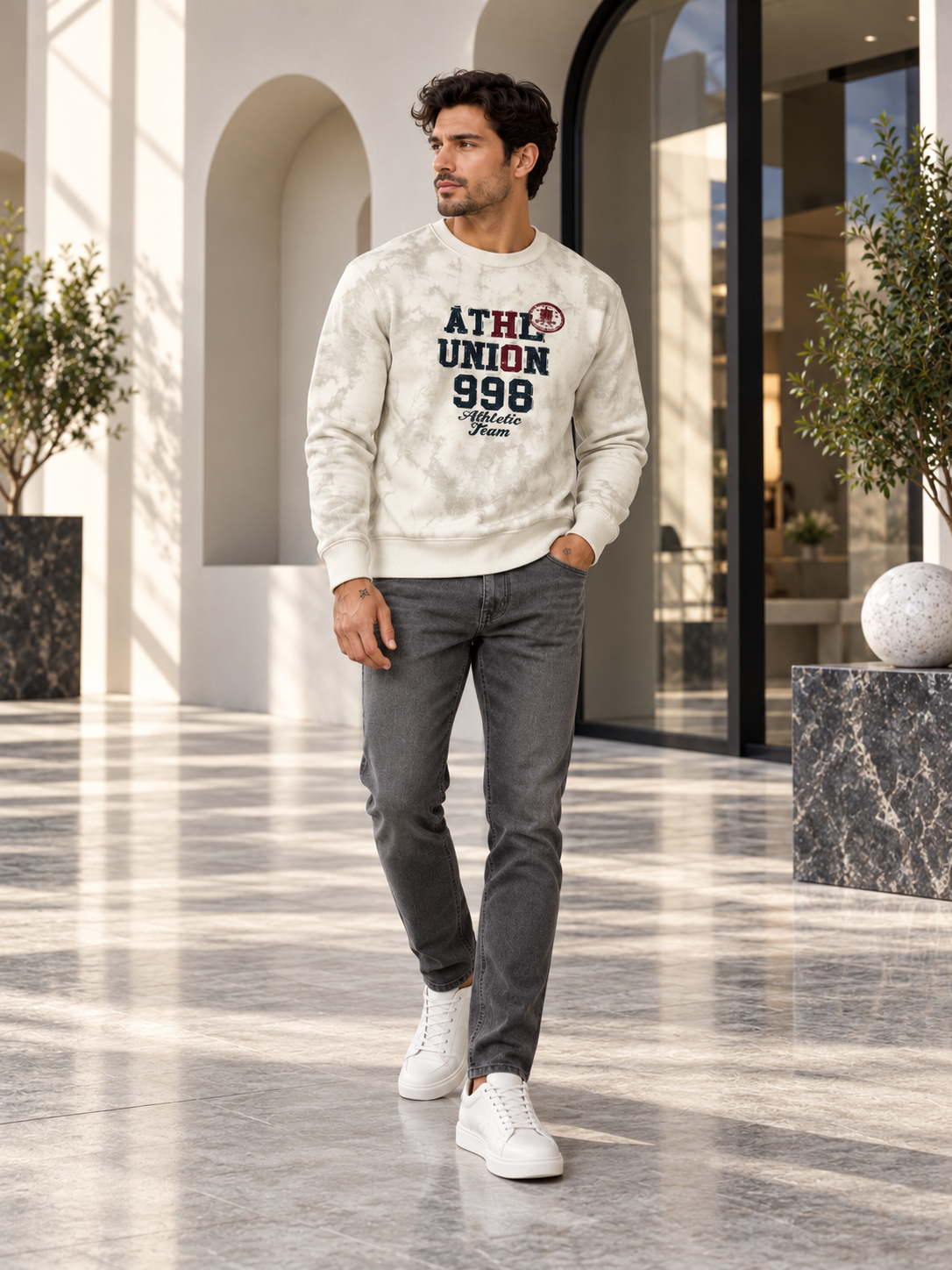 Peach Colour Regular Fit  Primium Sweatshirt