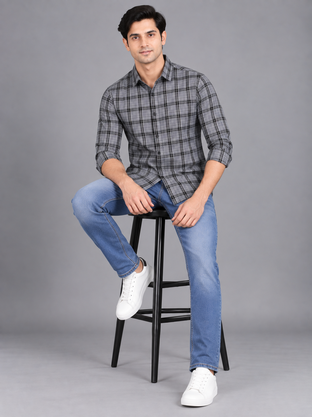 Men's Primium Grey Shirt