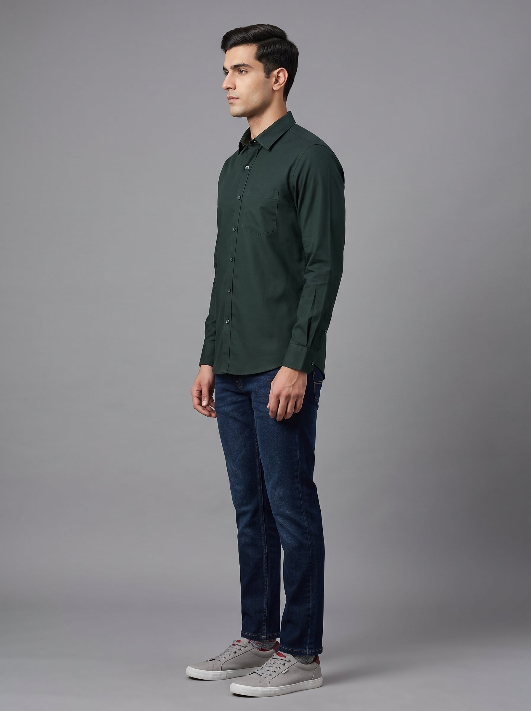 Men Premium Formal Satin Shirt Full Sleeve Regular Fit