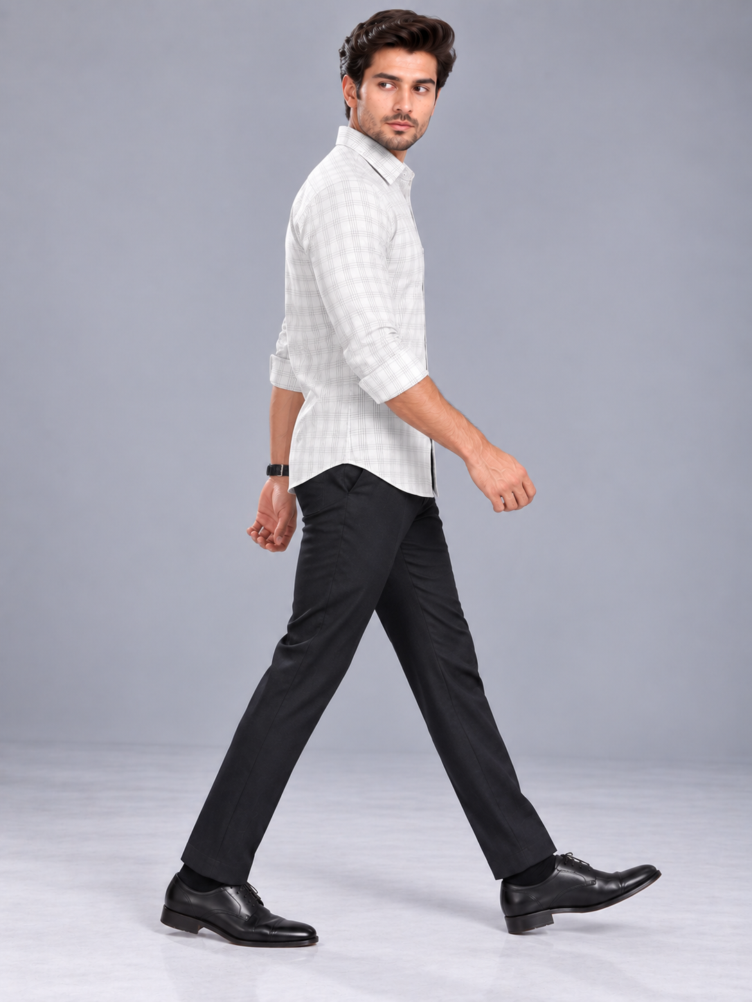 Men’s Premium Checked Full Sleeve Formal Shirt