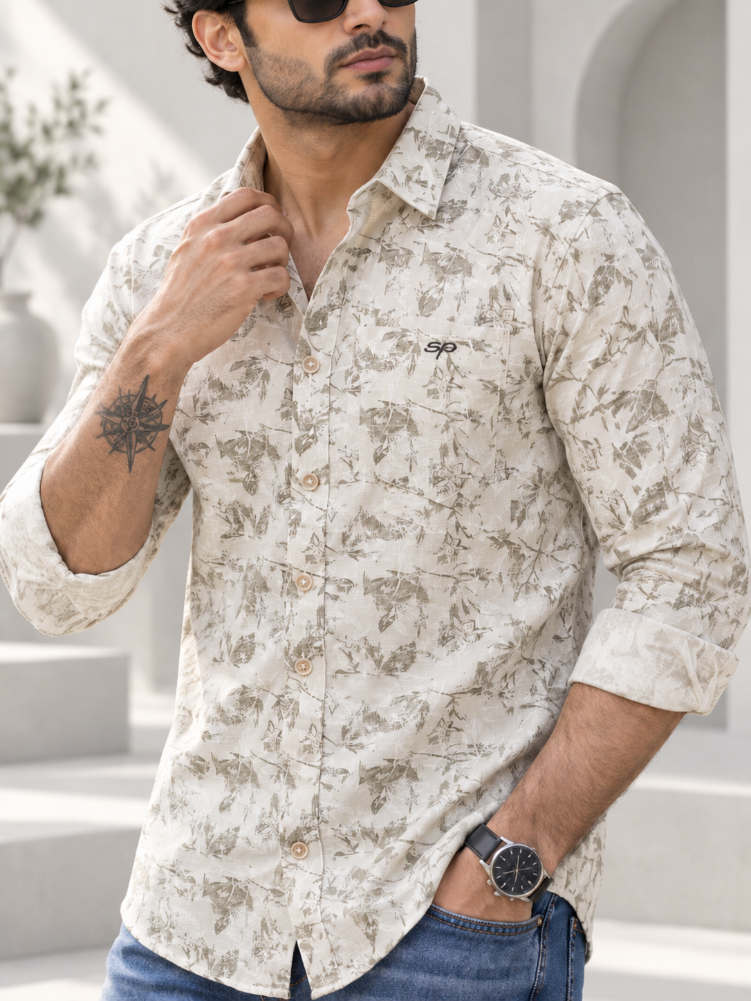 Men’s Premium Full Sleeve Printed Casual Shirt
