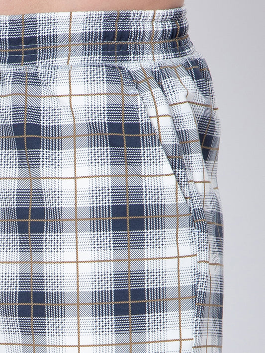 Mens Check Print Shorts