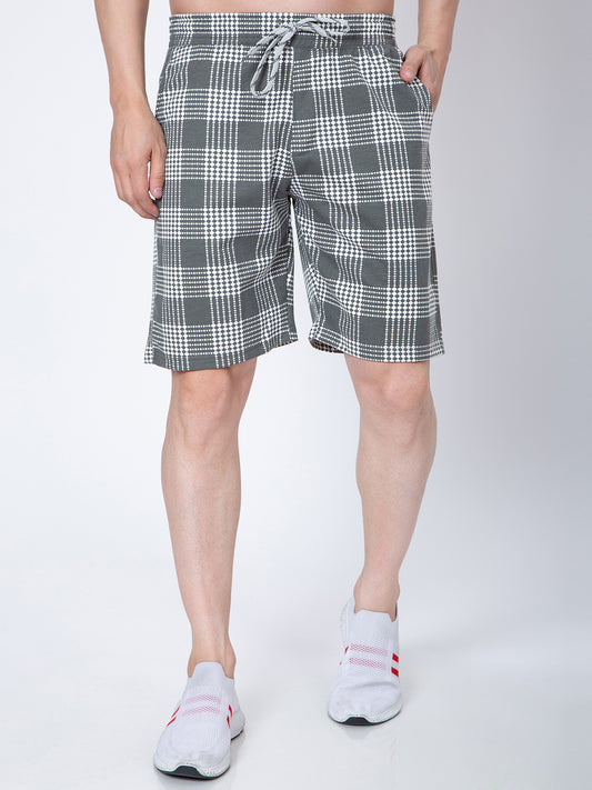 Mens Mid-Rise Cotton Shorts