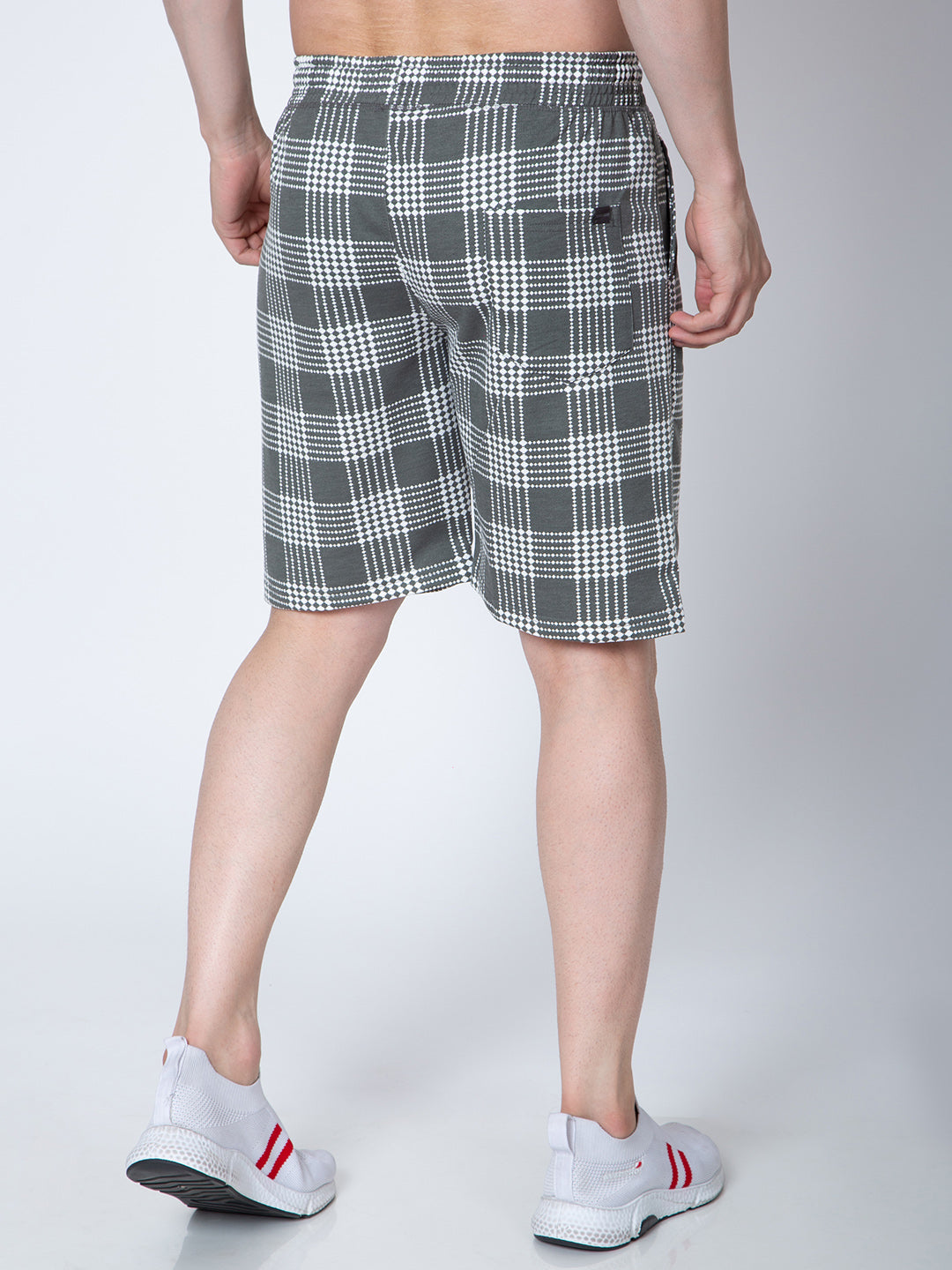 Mens Mid-Rise Cotton Shorts
