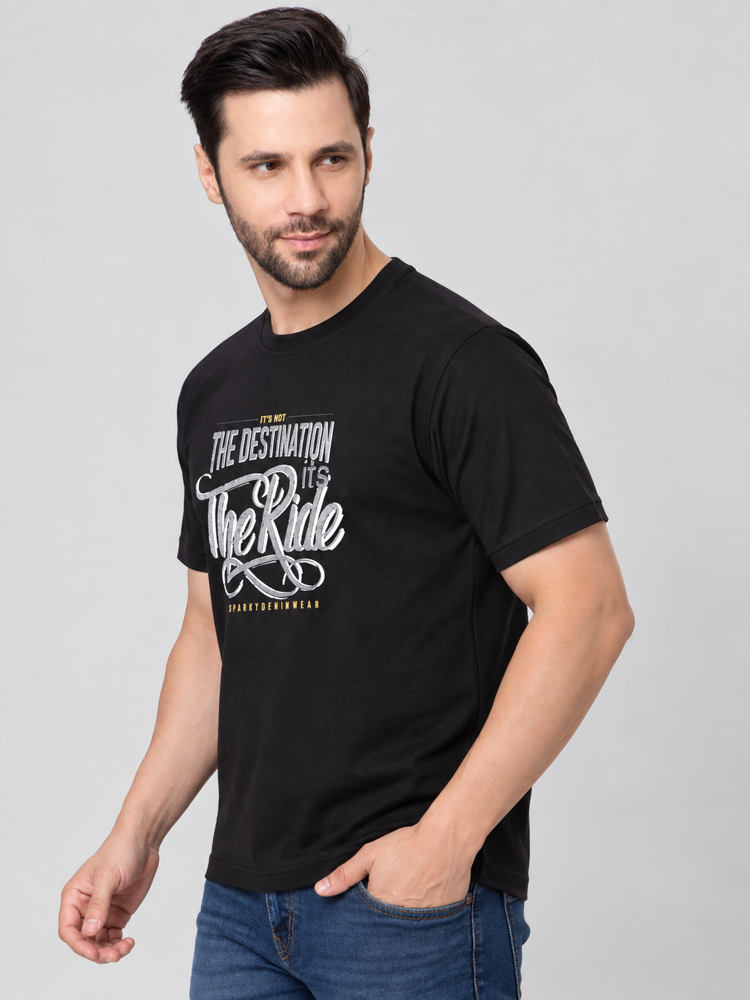 Men’s Premium Cotton Blend Half Sleeve T-Shirt