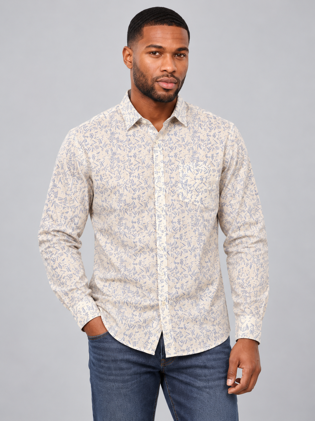 Men’s Premium Printed Casual Shirt