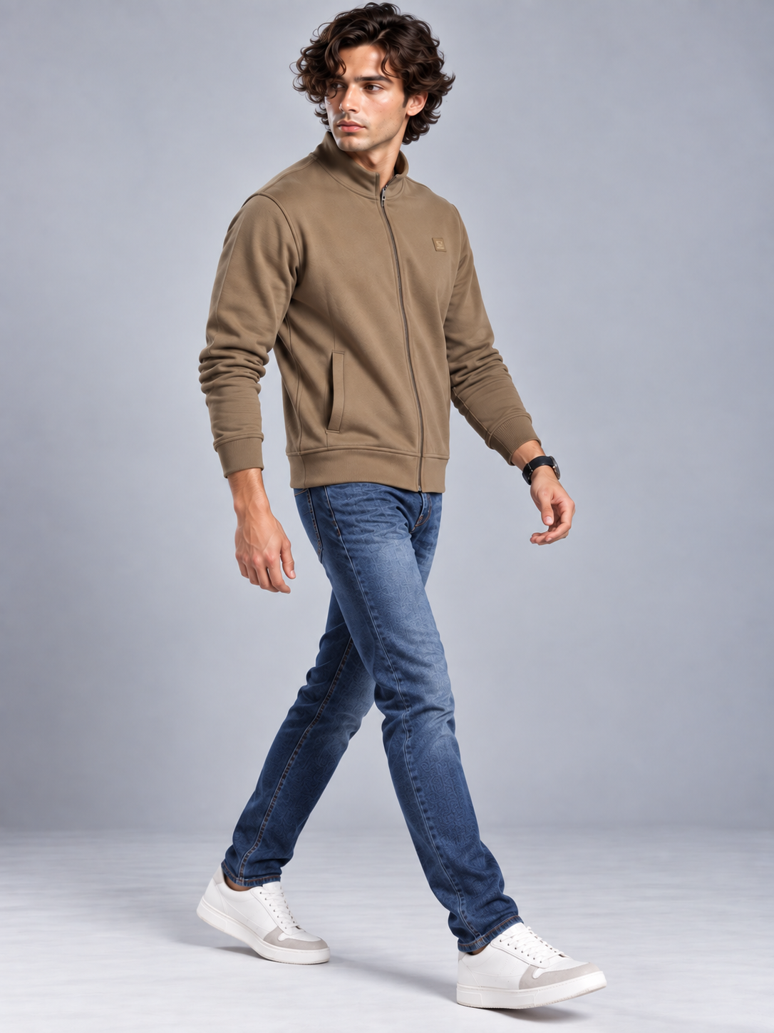 Men’s Premium Full Sleeve Zipper Sweatshirt