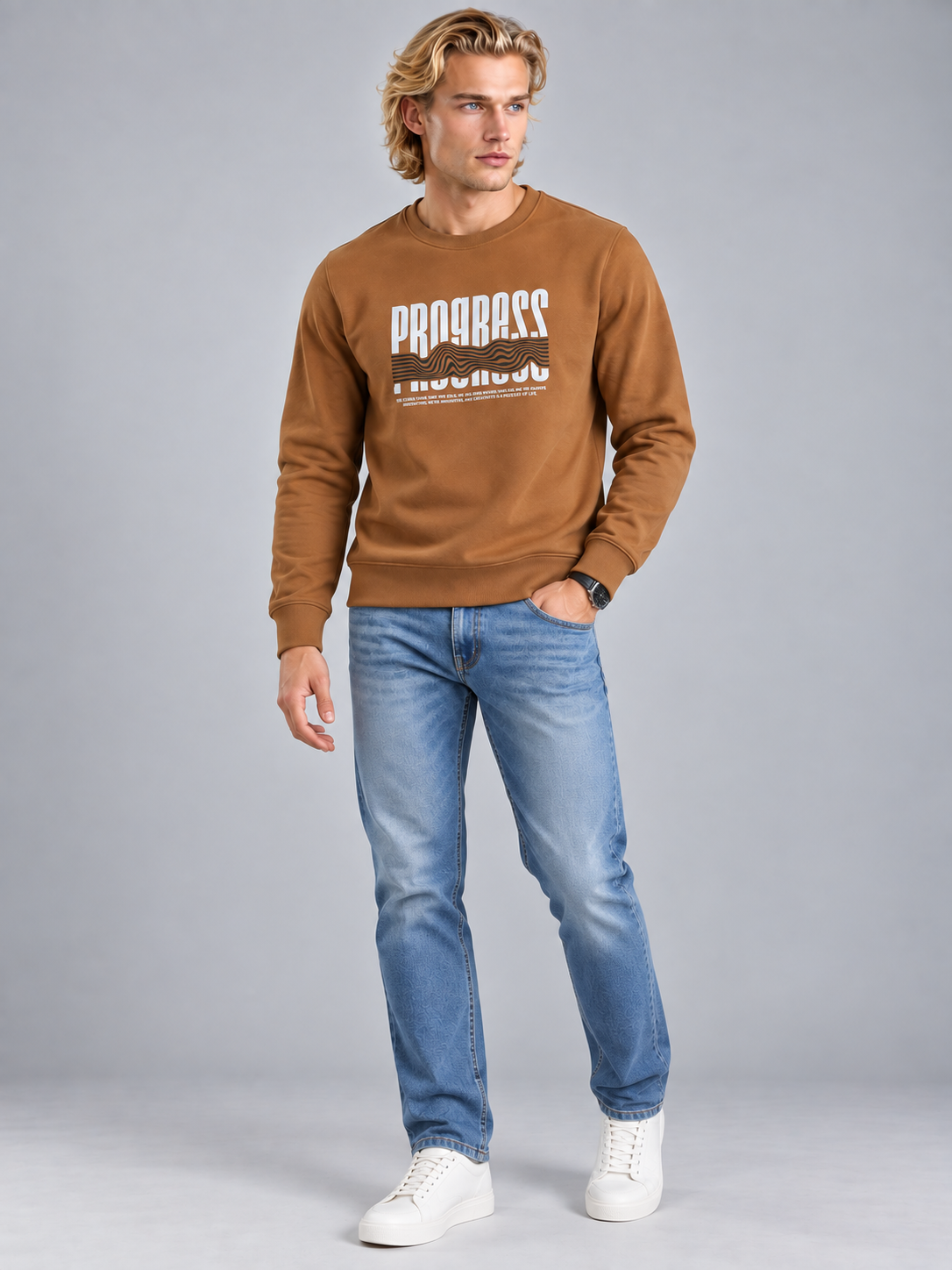 Men’s Premium Round Neck Sweatshirt