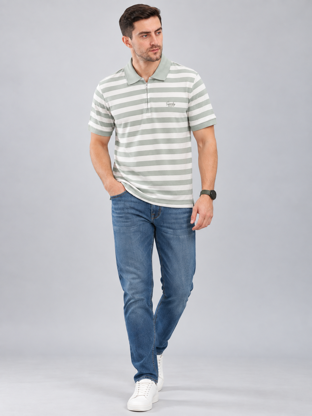 Men’s Premium Cotton Blend Half Sleeve T-Shirt