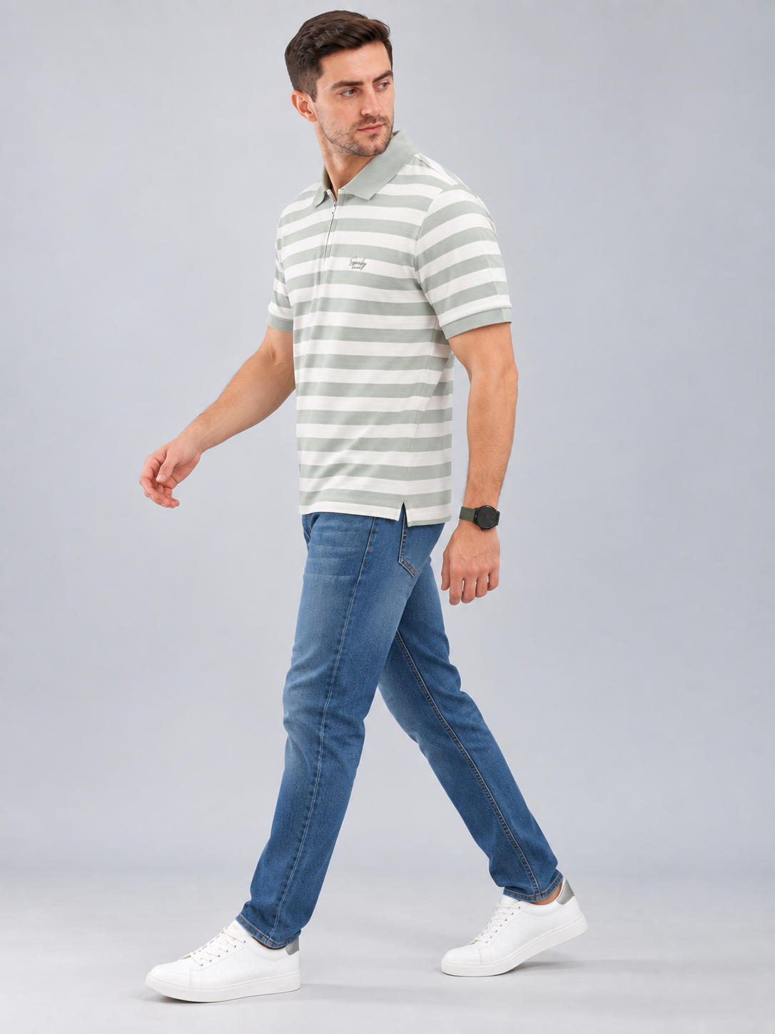 Men’s Premium Cotton Blend Half Sleeve T-Shirt