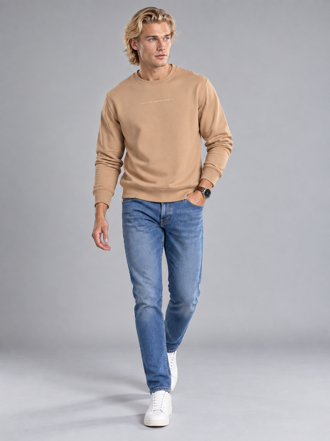 Men’s Premium Round Neck Sweatshirt