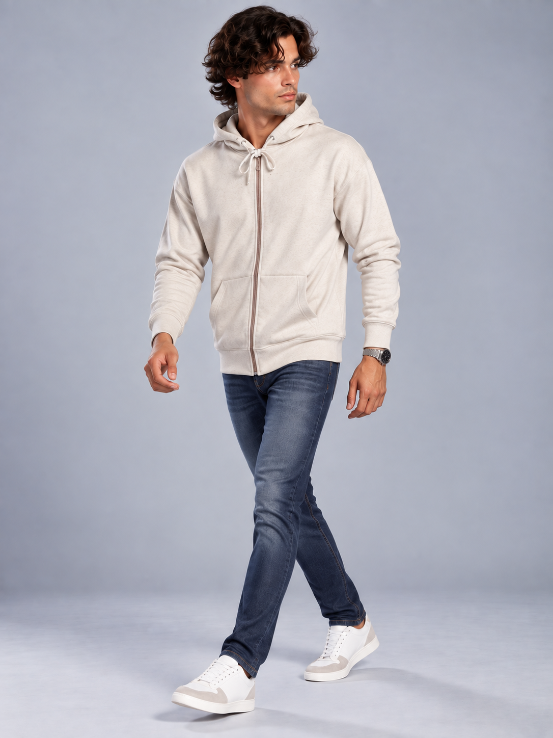 Men’s Premium Full-Zip Hooded Sweatshirt