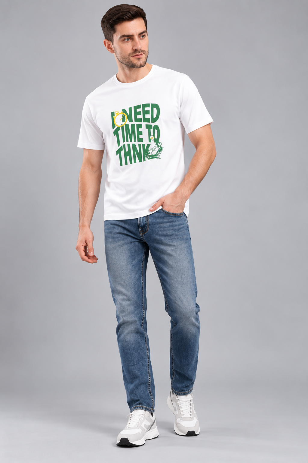 Men’s Premium Cotton Blend Half Sleeve T-Shirt