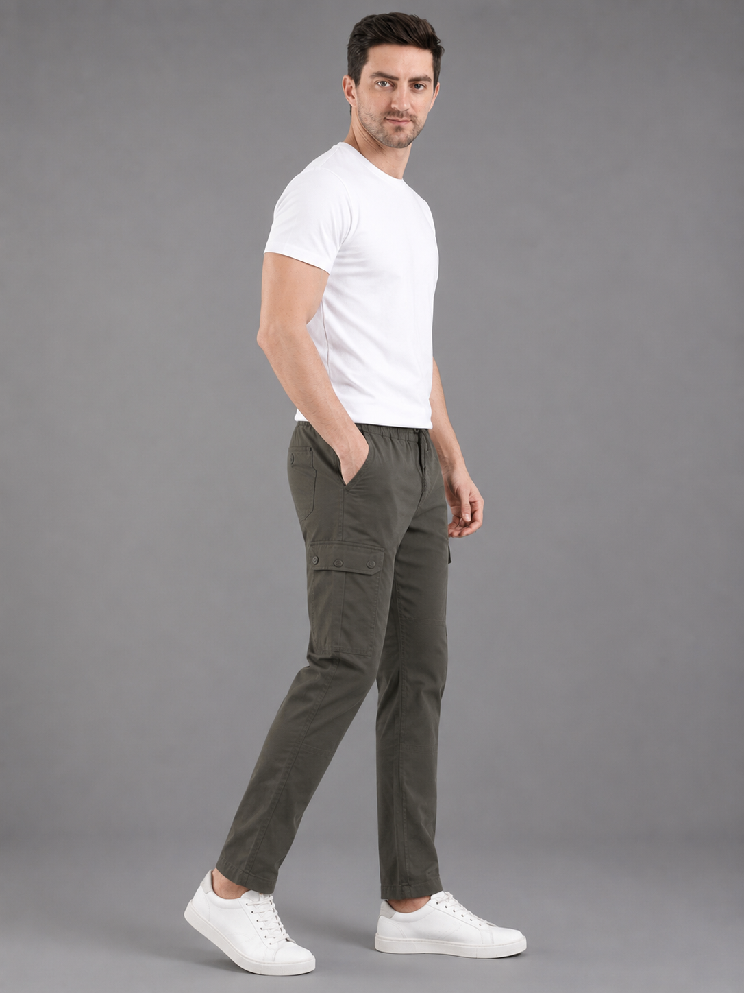 Men Jogger Cotton Lower with Pockets
