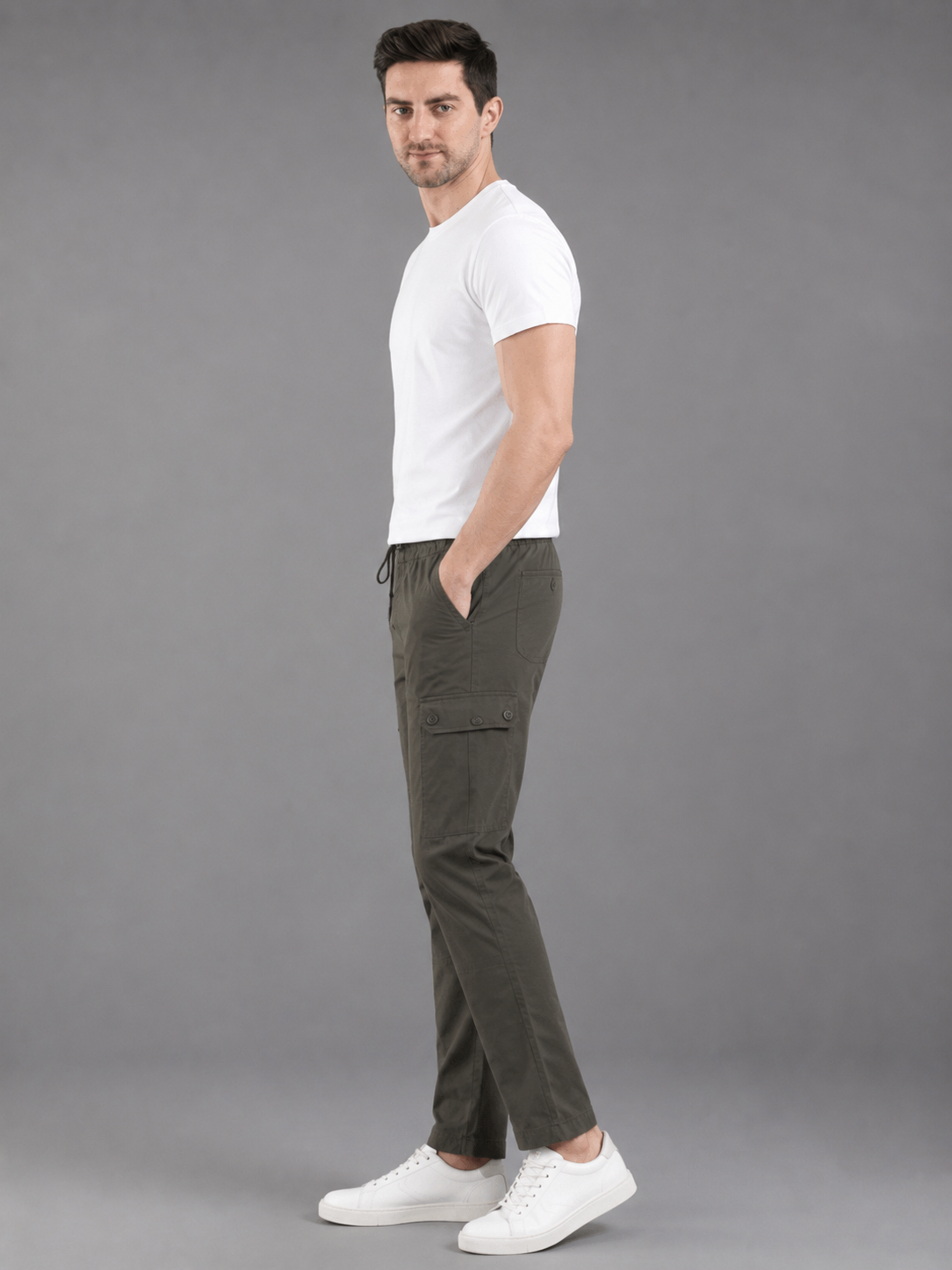 Men Jogger Cotton Lower with Pockets