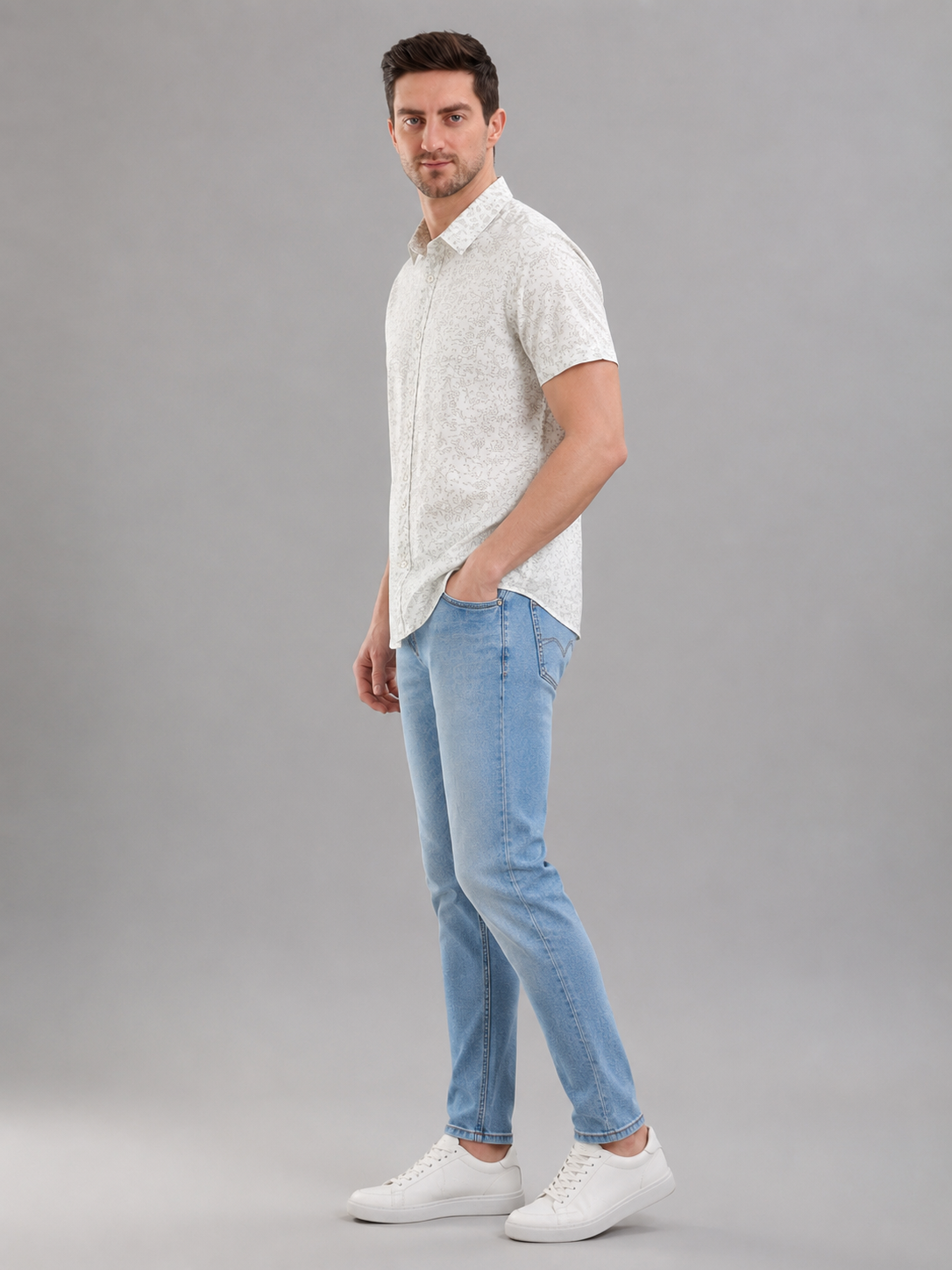 Men Regular Fit | Half Sleeve Formal Shirt | Lightweight Summer Wear