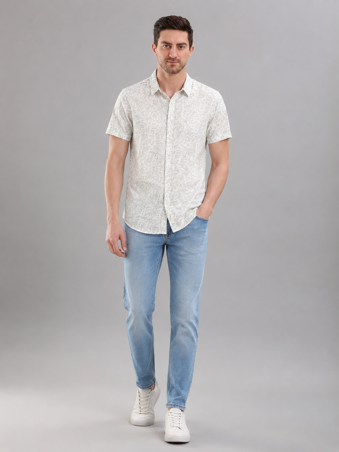 Men Regular Fit | Half Sleeve Formal Shirt | Lightweight Summer Wear
