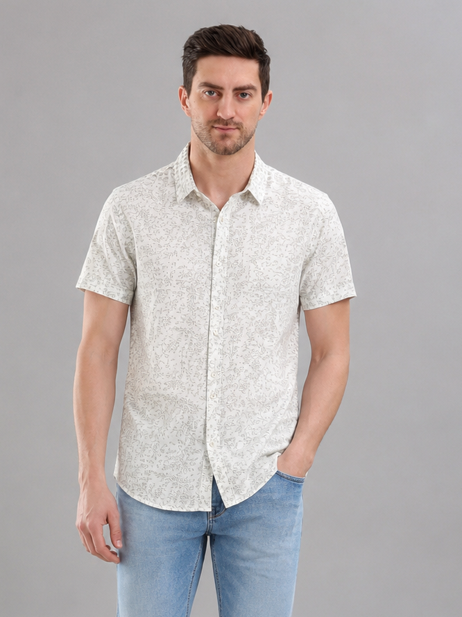 Men Regular Fit | Half Sleeve Formal Shirt | Lightweight Summer Wear