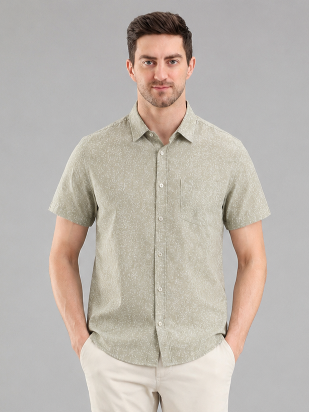 Men Regular Fit | Half Sleeve Casual Shirt | Lightweight Summer Wear