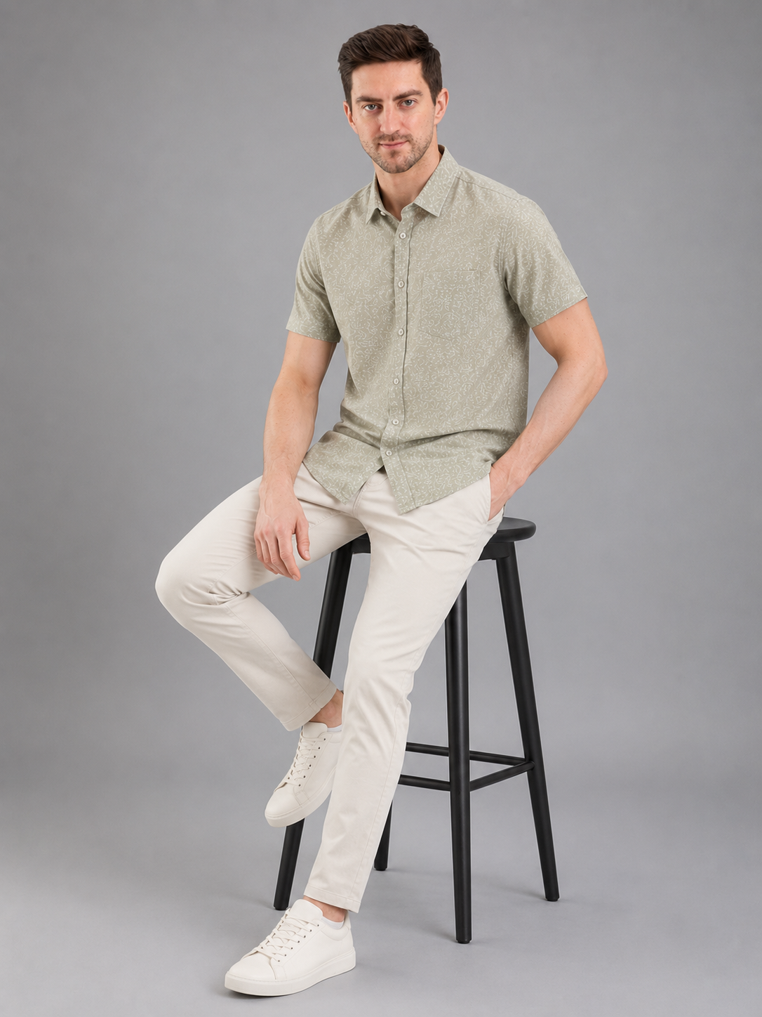 Men Regular Fit | Half Sleeve Casual Shirt | Lightweight Summer Wear