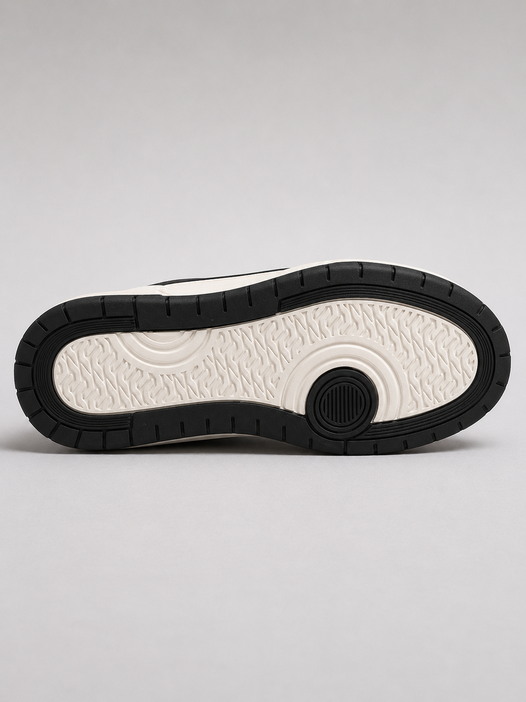 Men's Black White Colour Casual Sneakers