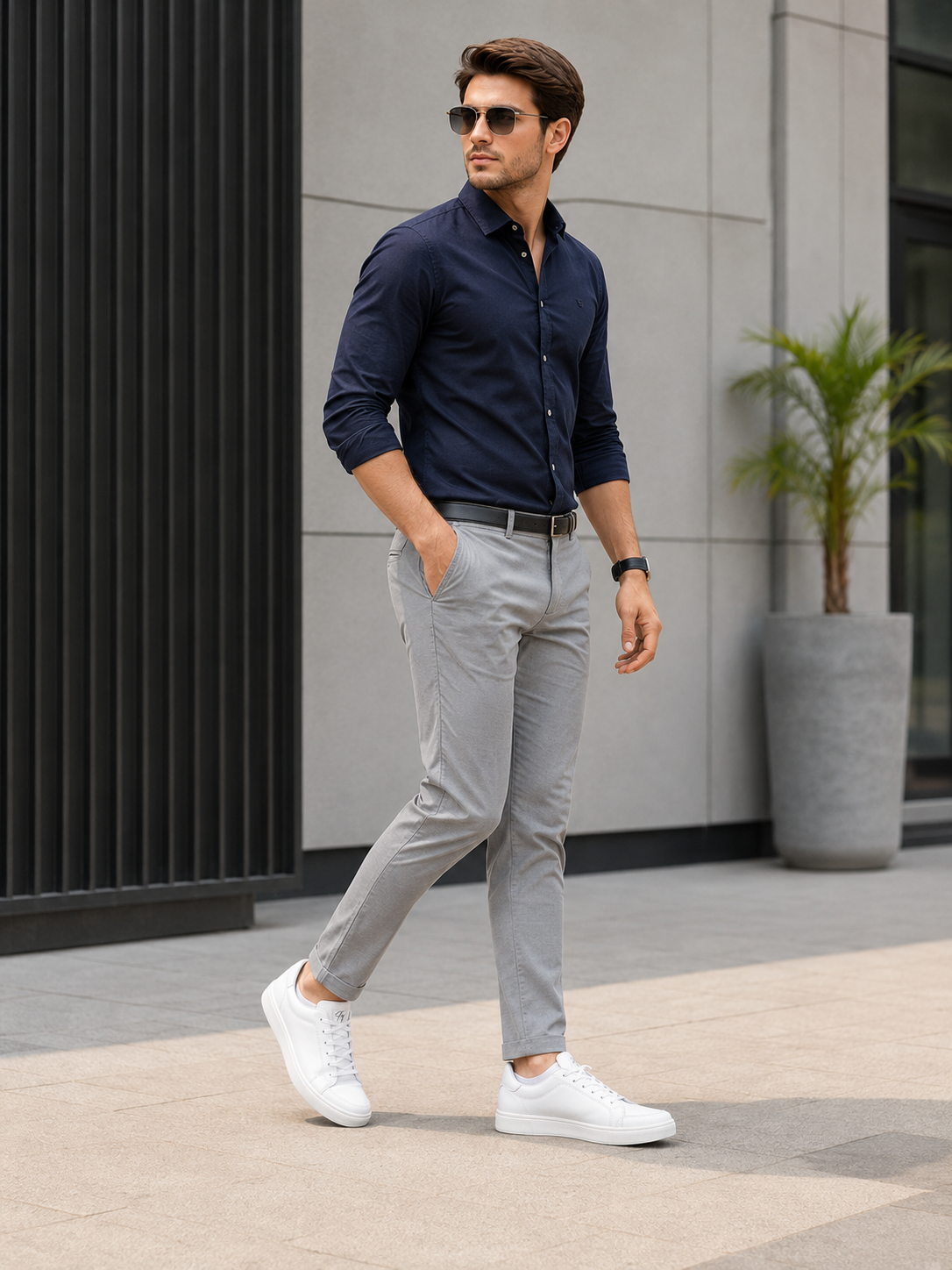 Men's Primum Off White Colour Casual Shose