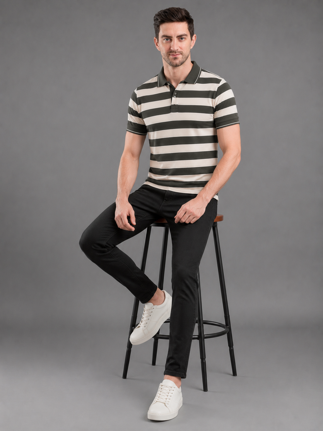 Men Premium Solid Half  Sleevs Polo T-Shirt