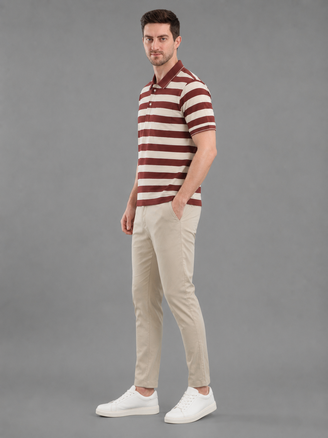 Men Premium Solid Half Sleevs Polo T-Shirt