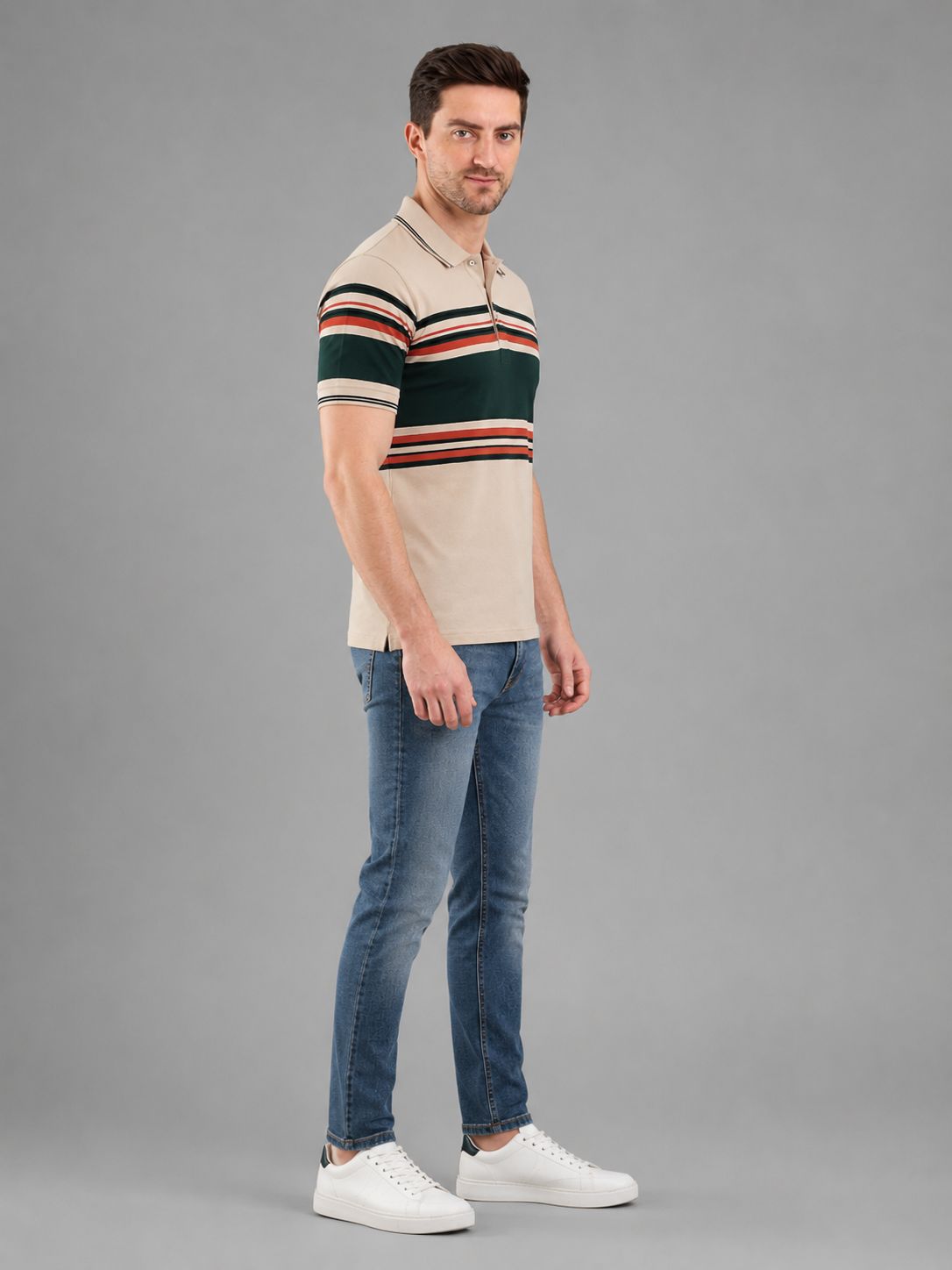 Men Premium Solid Half Sleevs Polo T-Shirt