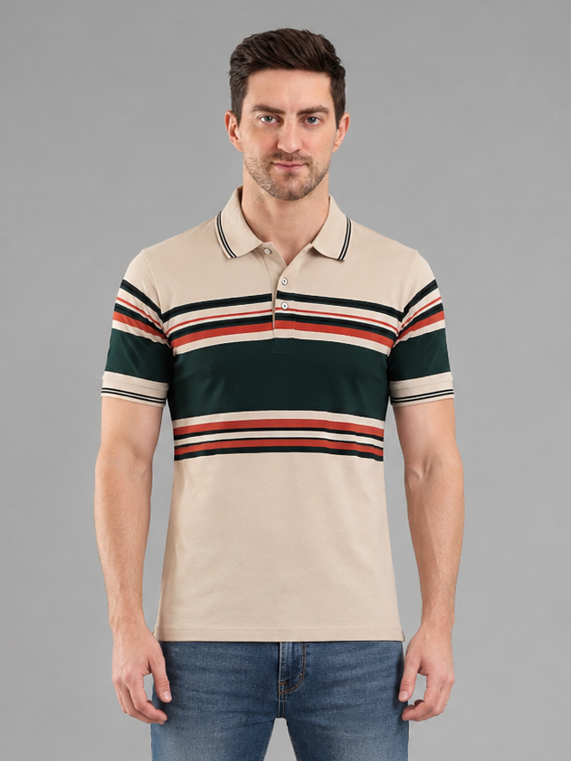 Men Premium Solid Half Sleevs Polo T-Shirt