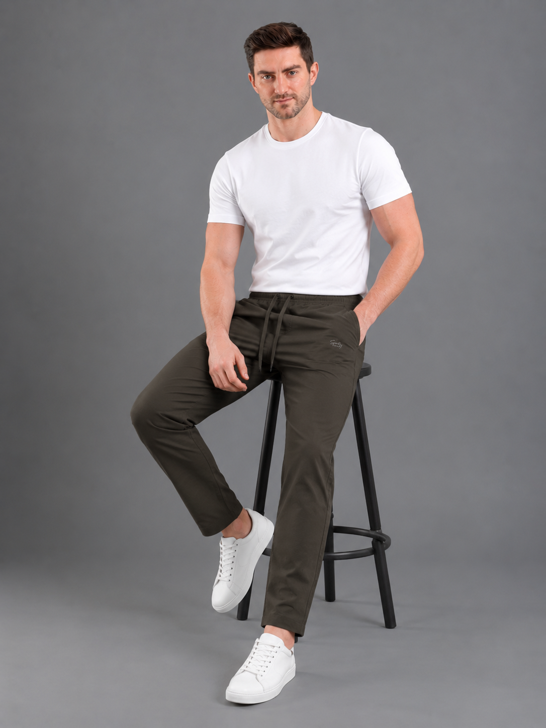 Men Cargo Cotton Lower Brown Colour