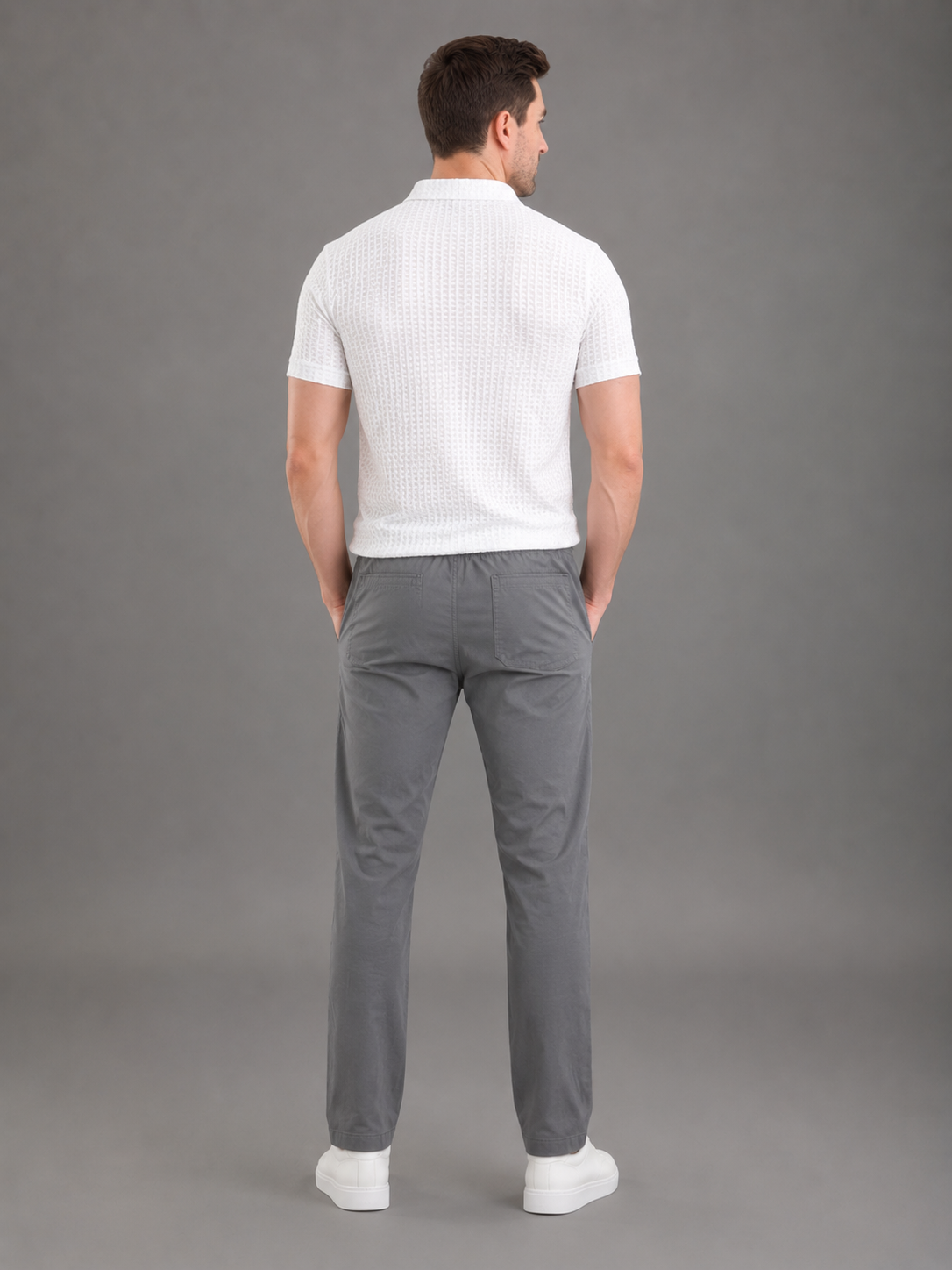 Men Cargo Cotton Lower Grey Colour