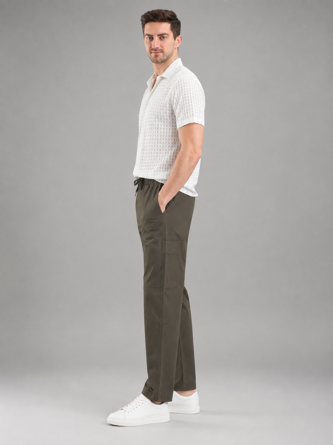 Men Cargo Cotton Lower with Pockets