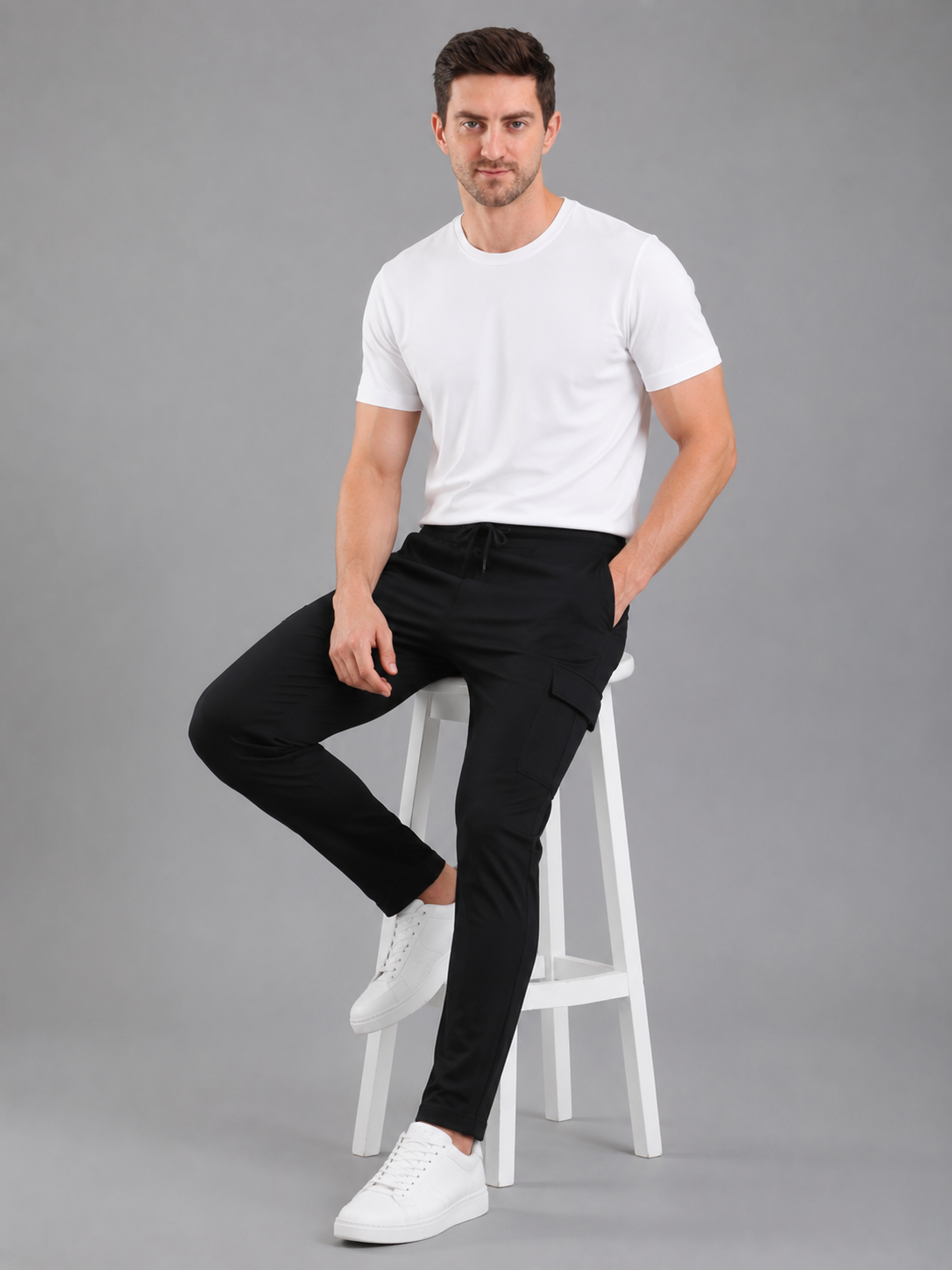 Men Cargo Cotton Lower with Pockets